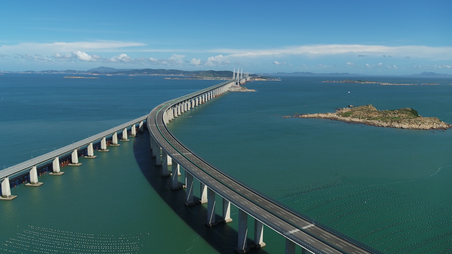 平潭海峽公鐵大橋。福州高速公司供圖