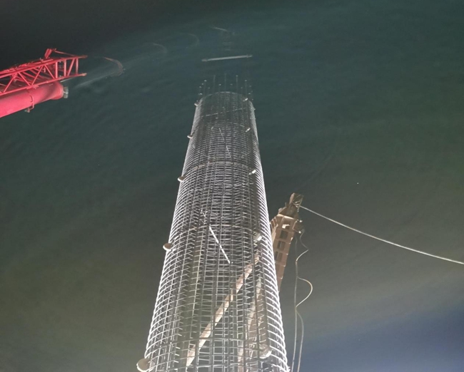 福建省道219線龍海雩林至翠林段提升改造工程A1標段首根樁基澆筑