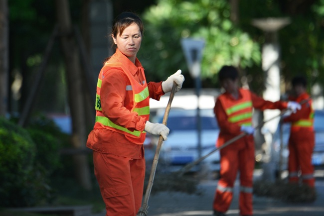 厦门城建市政建设管理有限公司环卫组长蔡月英 