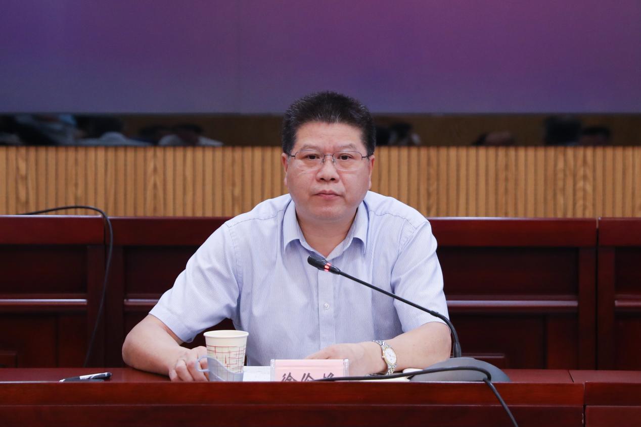 福建省福州港口发展中心党委书记、主任徐伦焕。杨俊杰摄