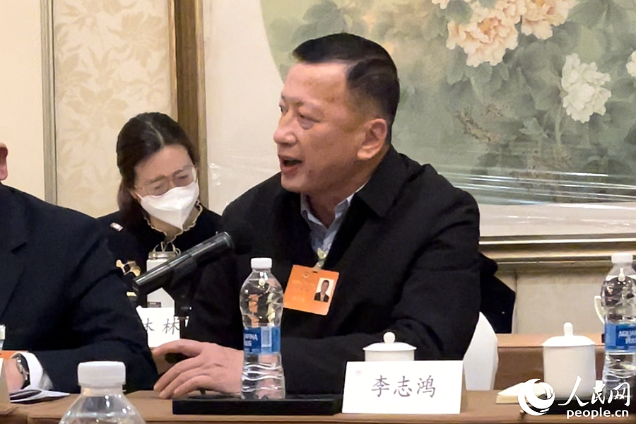漳平鸿鼎农场开发有限公司董事长李志鸿。人民网 林盈摄