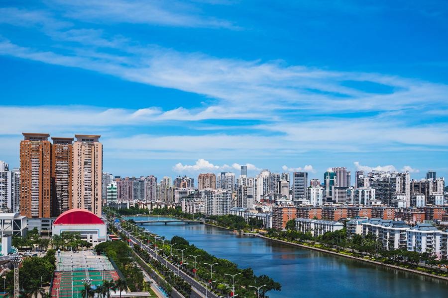 2021年厦门出现的迭浪云景观。（资料图）陈超摄