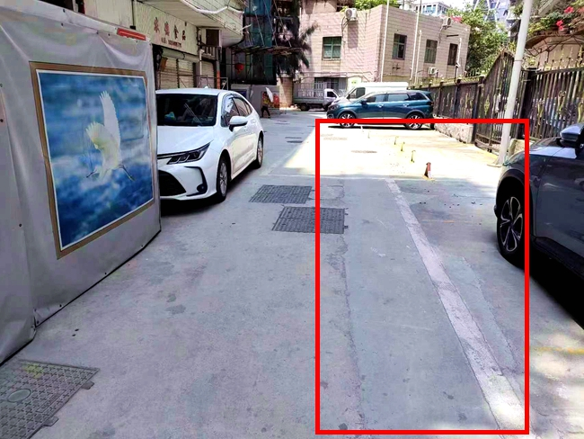 图中红框位置为污水“两高”改造项目承包单位修复的部位之一。鹭江街道办供图