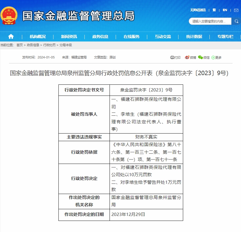 国家金融监督管理总局网站截图