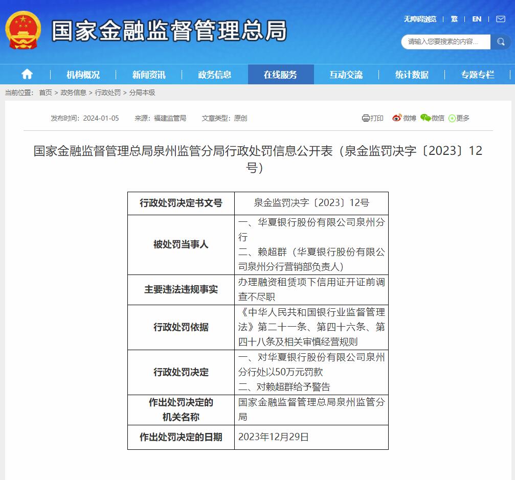 国家金融监督管理总局网站截图