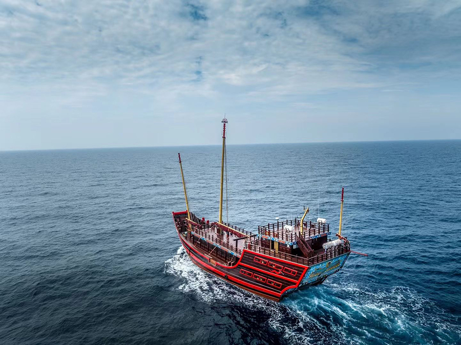世界最大仿古福船“福宁”号。宁德市委宣传部供图