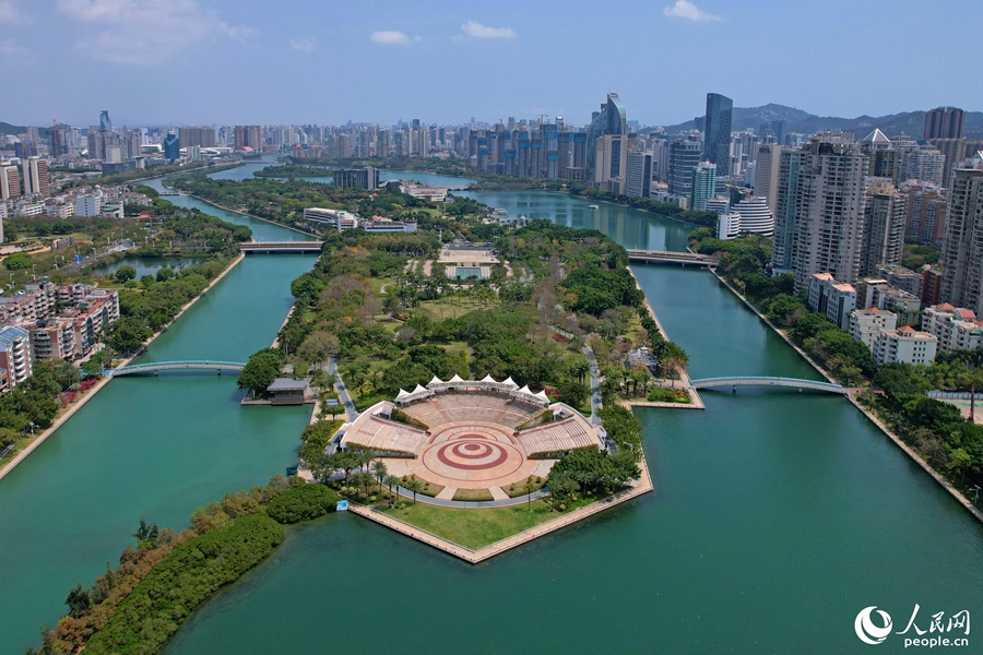 美丽筼筜湖兼具生态、经济、社会效益。人民网记者 陈博摄