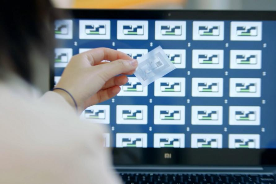 信达物联是国内最早进入物联网电子标签产业的企业之一,图为电子标签模拟场景。信达物联供图