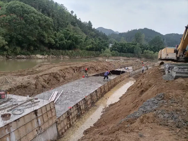 闽江干流防洪提升工程项目施工现场