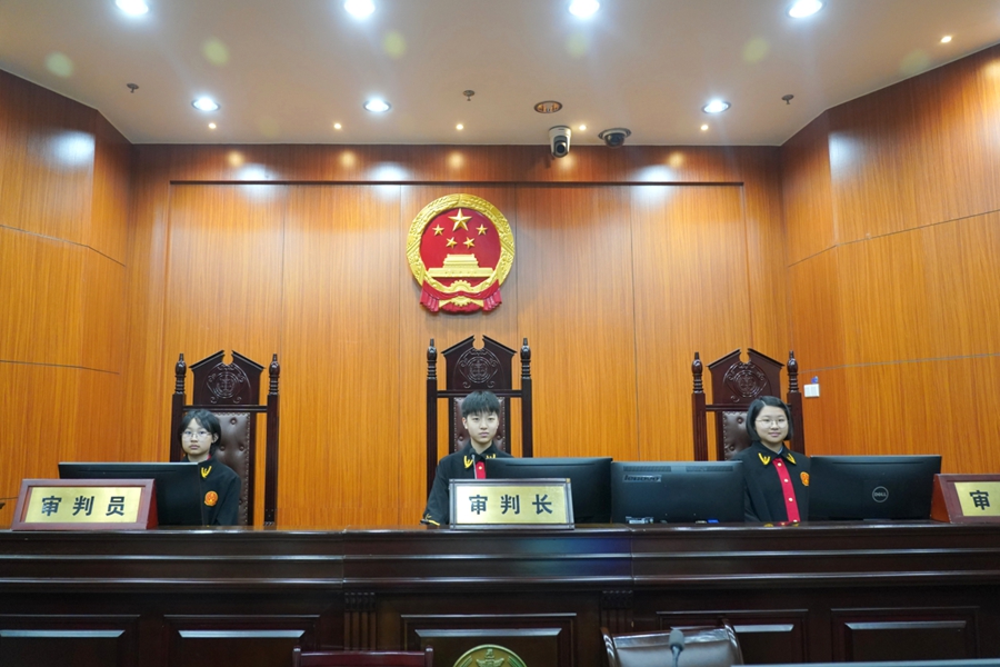 同学们化身“小法官”。厦门中院供图