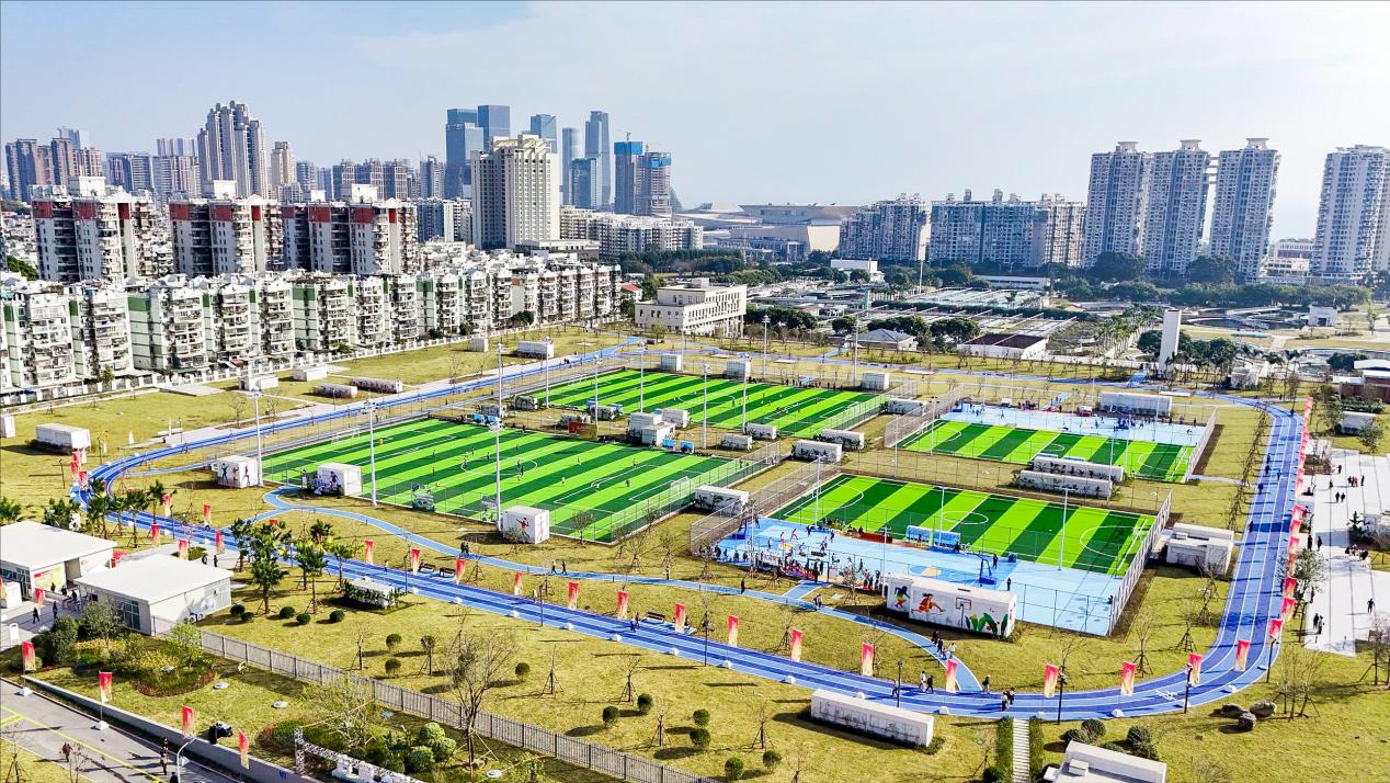 前埔水质净化厂上盖共享空间古楼·悦动园。厦门市政环境科技股份有限公司供图