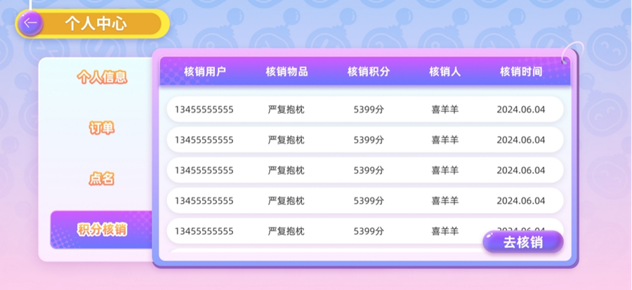 积分兑换系统
