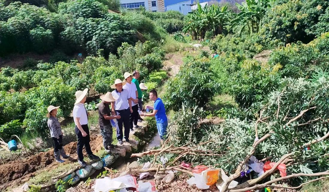 湖头镇联合泉州芯谷安溪分园区深入项目用地进行会商。安溪县委宣传部供图