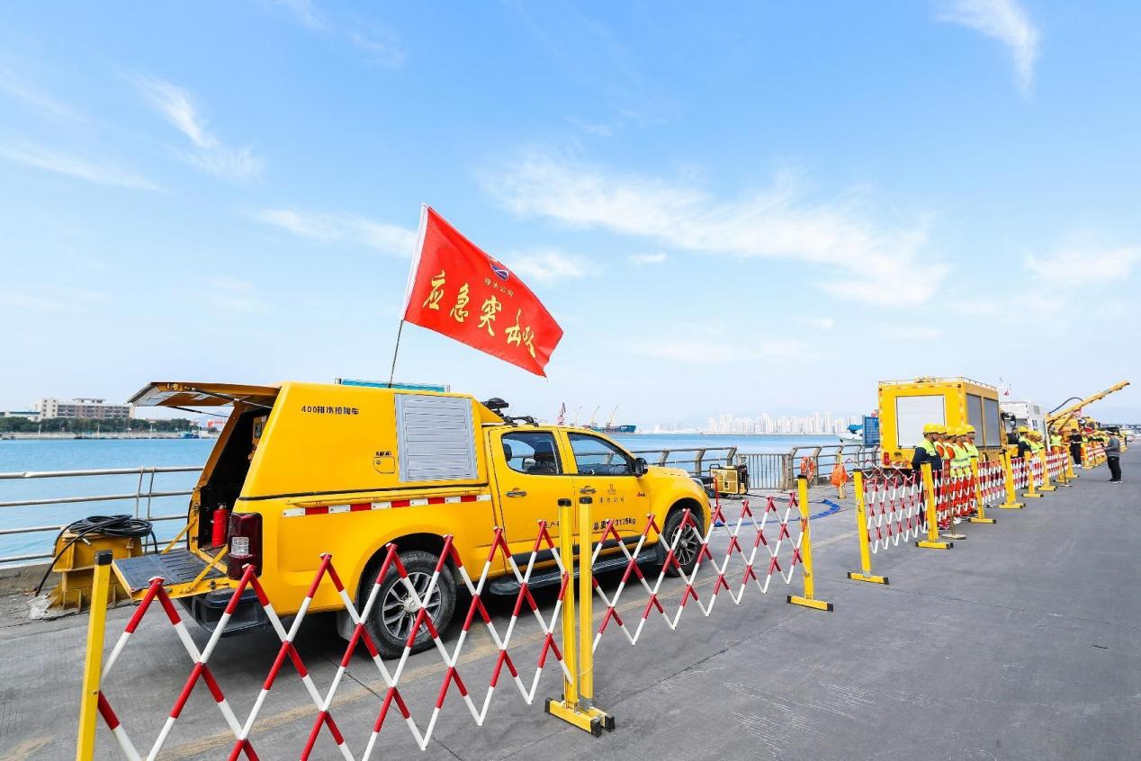 防汛演练现场。厦门市政有限空间作业有限公司供图