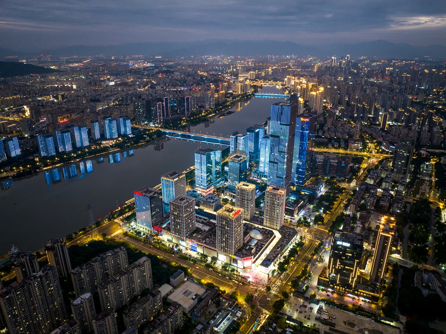福州市台江区金融街。叶民民摄