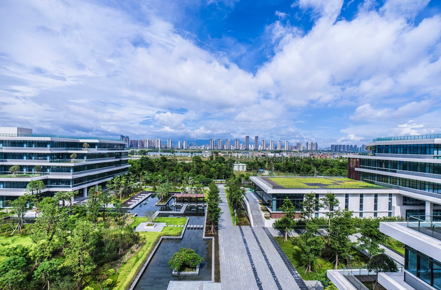 位於福州高新區的國家知識產權局專利審查協作北京中心福建分中心。福州高新區新聞中心供圖