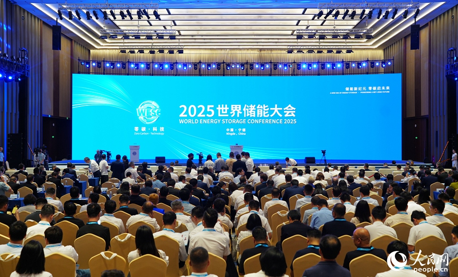 2025世界储能大会现场。人民网记者 陈蓝燕摄