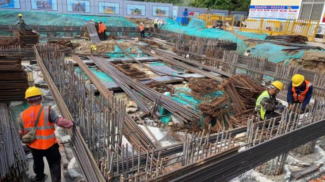 浦口工程施工現場。廈門市政環科排水公司供圖