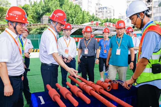 施工現場觀摩區。中建海峽供圖