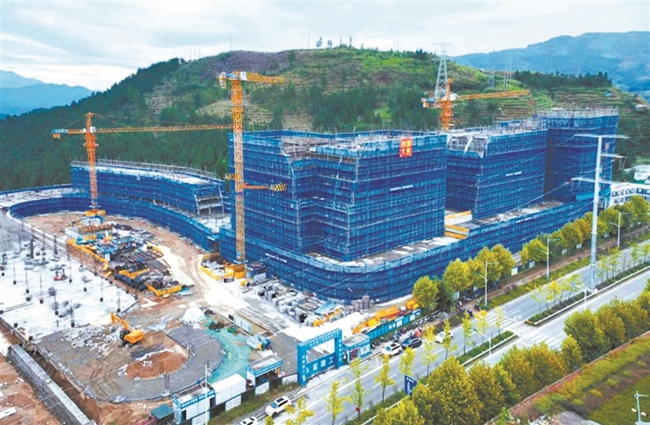 周寧縣返鄉創業園基礎設施(一期)建設項目有序推進。陳義冰攝