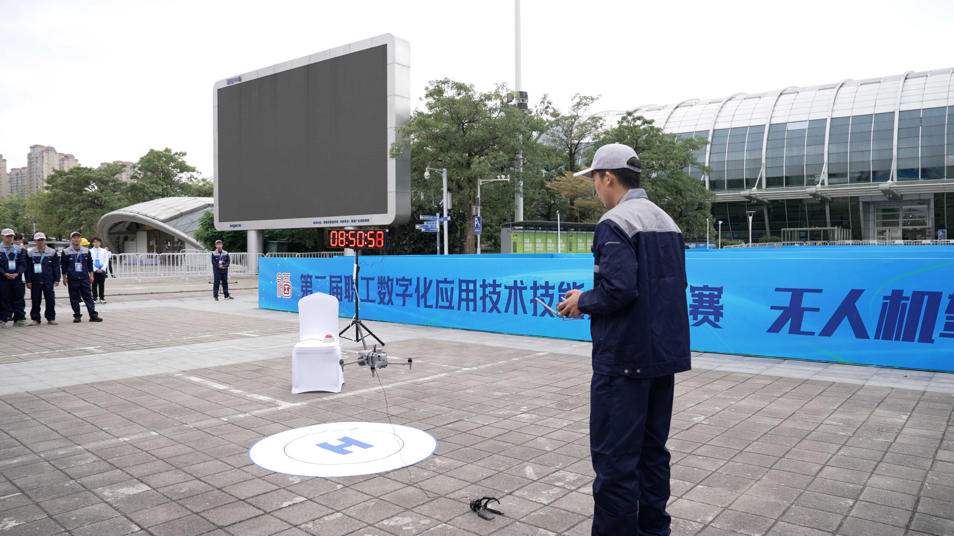 无人机驾驶员工种决赛。主办方供图