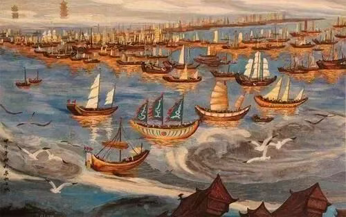 宋元时期,泉州港千帆竞发,万船来临。图源:泉州史志