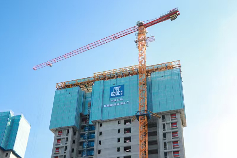 正在建設的五通金融商務區安置房項目建設實景鳥瞰圖。吳燁明攝