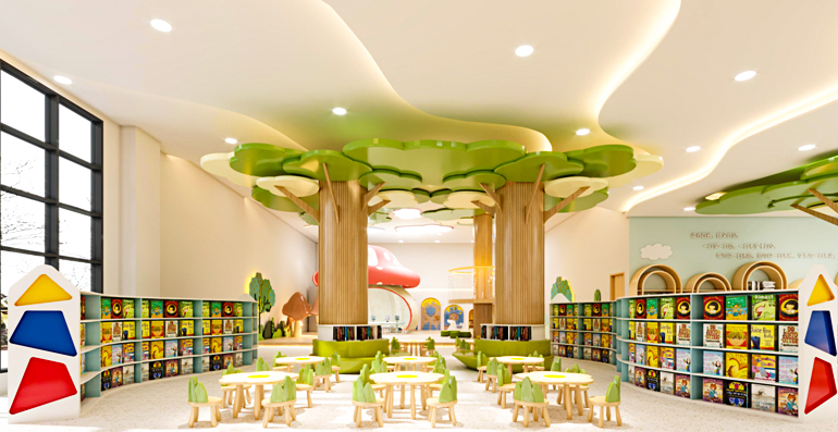 惠安县图书馆新馆室内效果图。惠安县图书馆供图