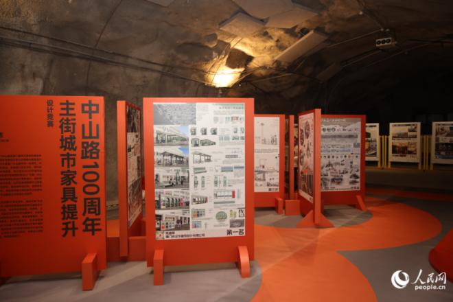 展览集中展示了中山路等核心场域的改造理念。人民网记者 陈博摄