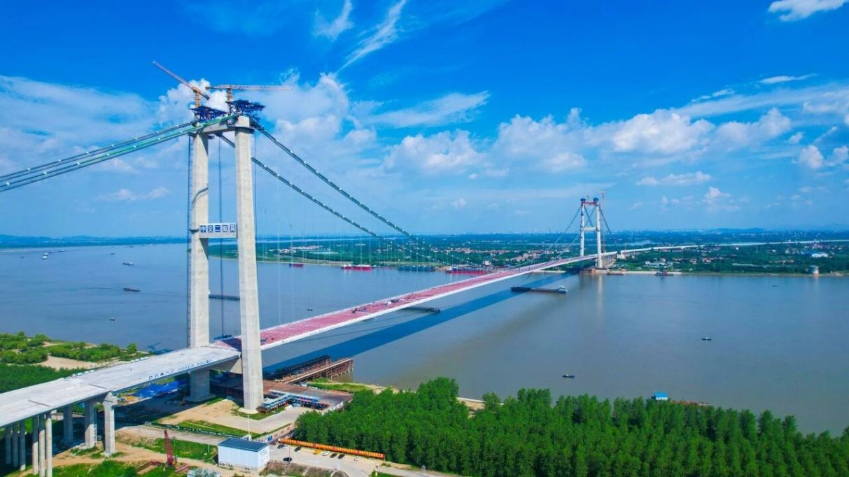 武汉双柳长江大桥。黄子珅摄