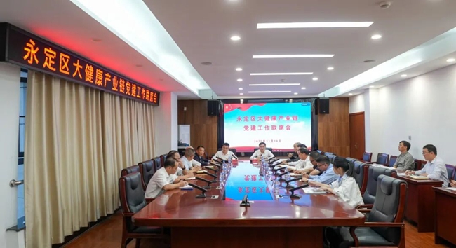 永定区召开大健康产业链党建工作联席会