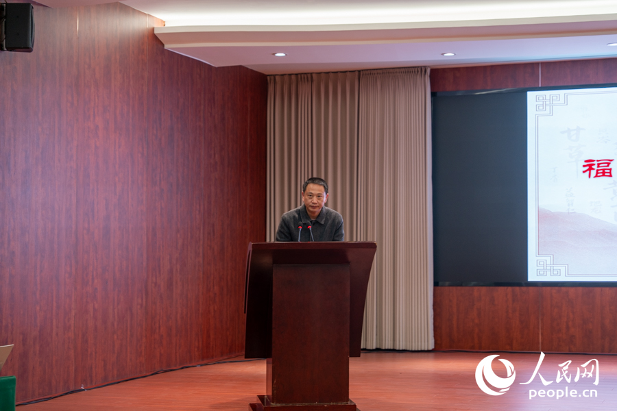 大田县卫生健康局局长涂振鹏在活动上致辞。实习生 郑舒尘摄