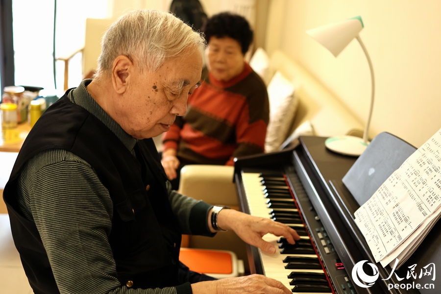 在三明百龄之家居住的老人。人民网记者 李昌乾摄