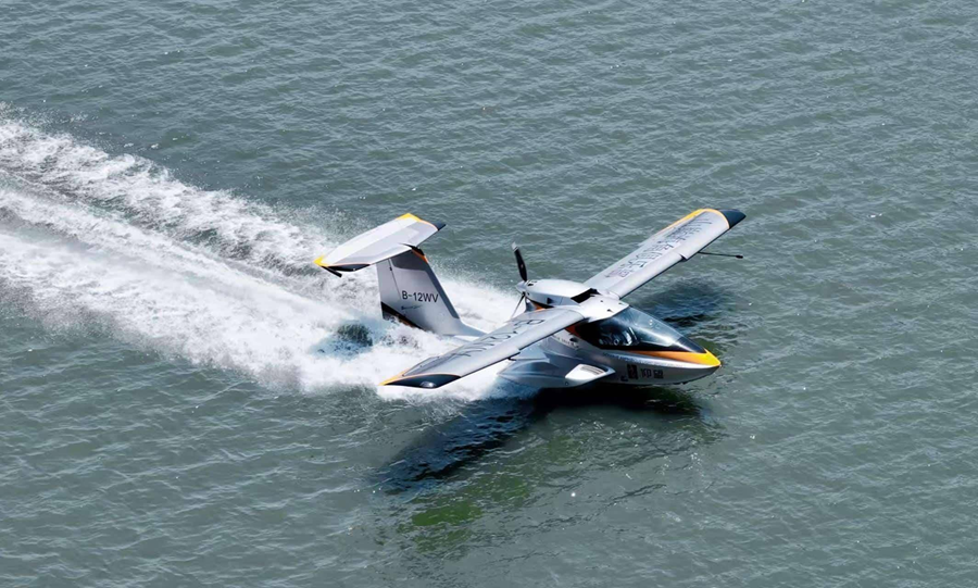 罗源县首条水上起飞的低空航线正式启航。福州市水利局供图