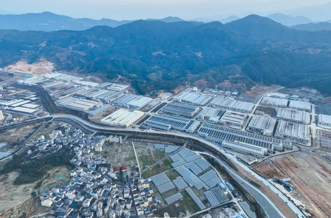 周宁县不锈钢深加工产业园航拍图。陈义冰摄