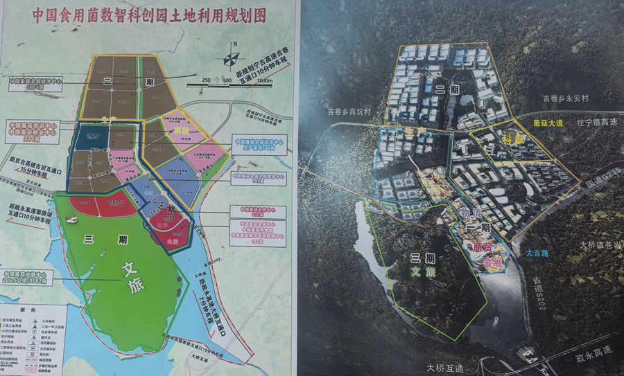 中国食用菌数智科创城规划图。古田县融媒体中心供图