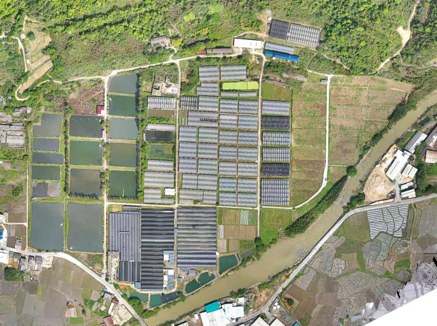 “一中心两基地”中的大池基地航拍影像