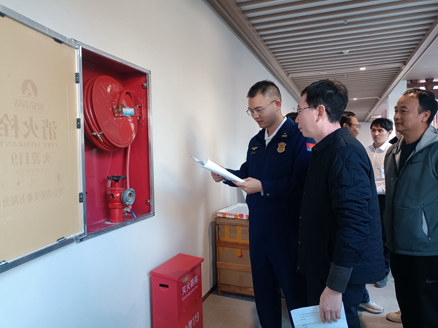 检查现场。芗城区消防救援大队供图