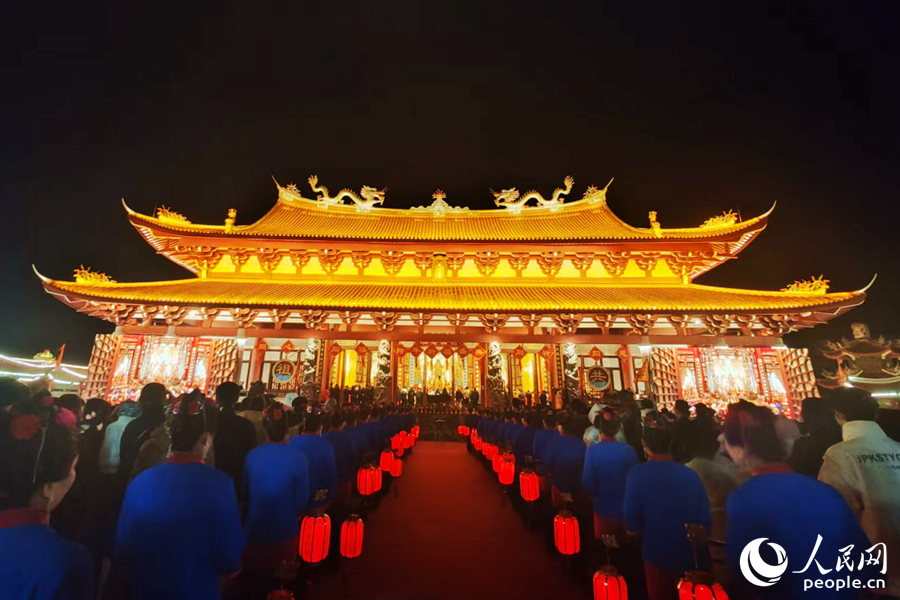 天后殿跨年祈福儀式。人民網記者 林盈攝