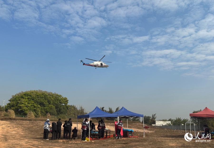 傷員救治環節。人民網記者 張萌攝