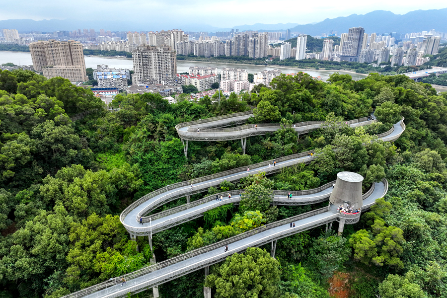 蜿蜒的福道。謝貴明攝