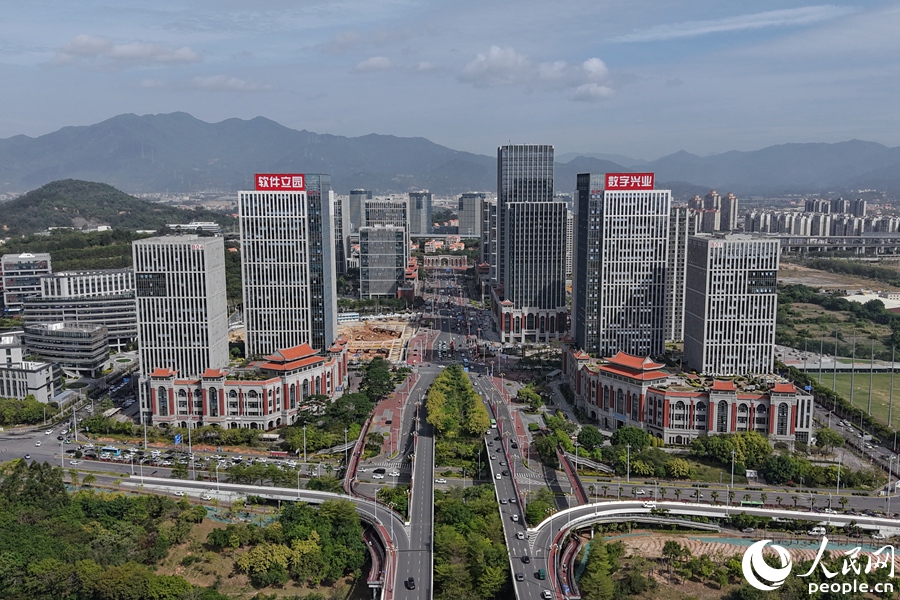 坐落於集美區的廈門軟件園三期，是廈門數字經濟產業集聚地之一。人民網記者 陳博攝