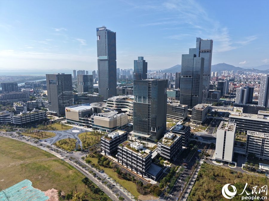 地處同安濱海新城的廈門科學城，加快廈門科技創新和產業創新深度融合。人民網記者 陳博攝