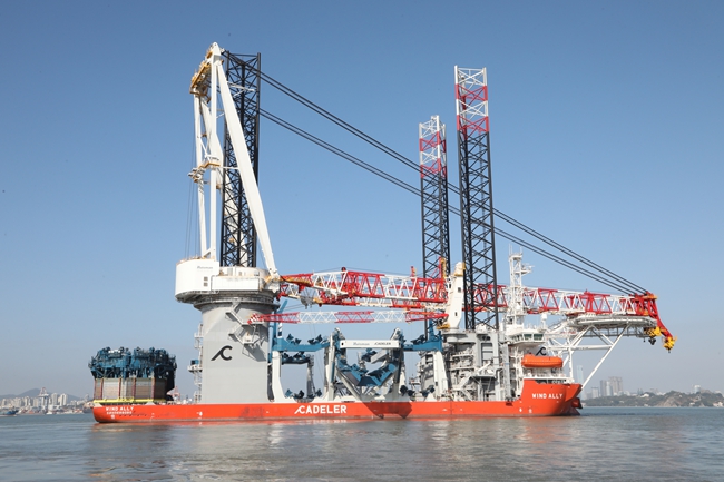 豪氏威马生产的海工产品出海。漳州开发区供图