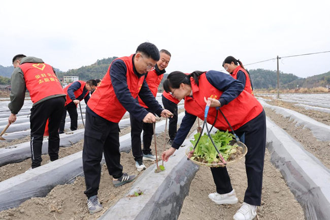 金叶公司开展“我为烟农办实事”实践活动。李海龙摄