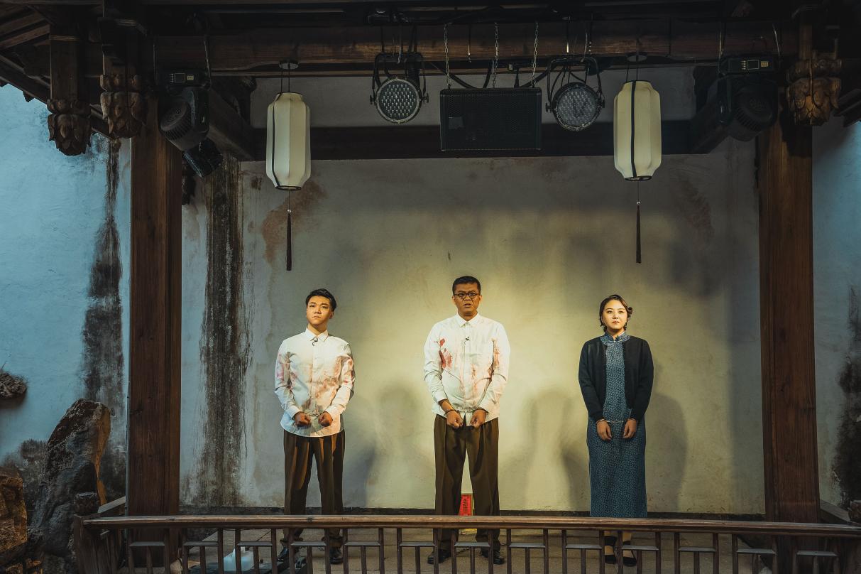 戲劇《冷月無聲——吳石傳奇》演出現場。福建人民藝術劇院供圖