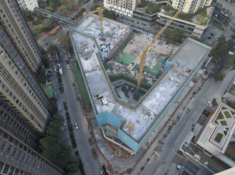 龙华区实验学校至善校区项目主体结构全面封顶