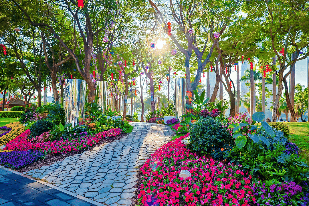 湖邊公園“幻境與奇遇”打卡點。湖裡區住房和建設局供圖