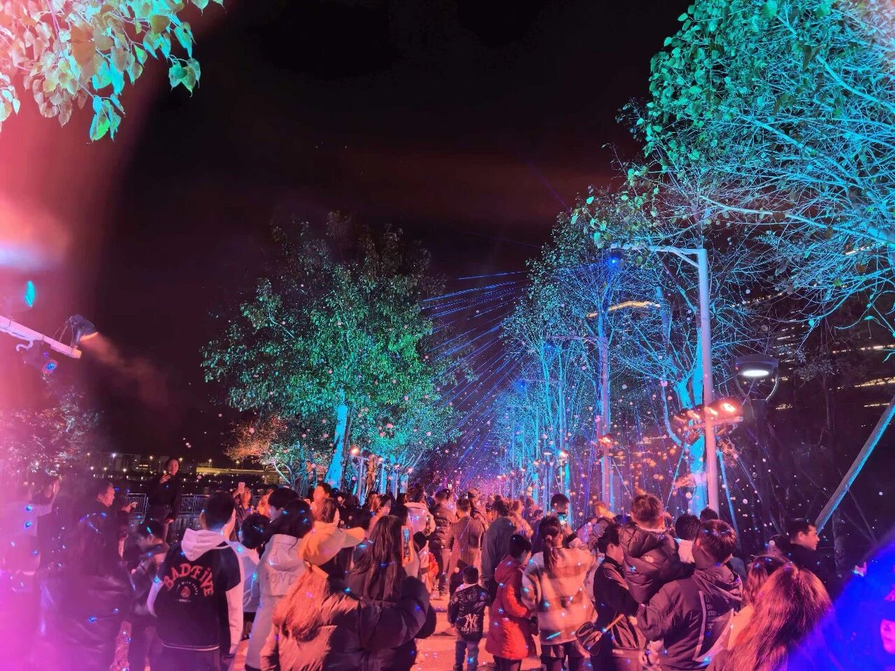 泡泡雨林、雪嶼奇境等光影場景打造。陳家琳攝