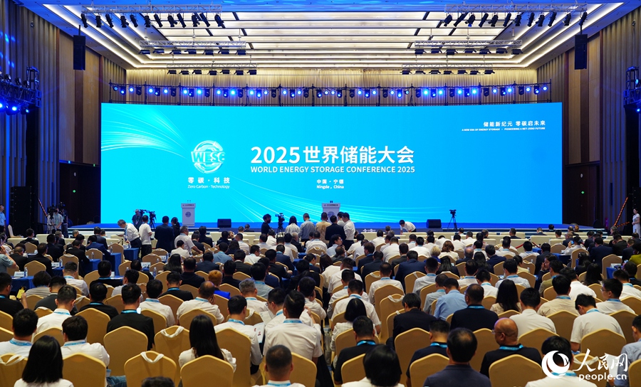 2025世界储能大会。人民网记者 陈蓝燕摄